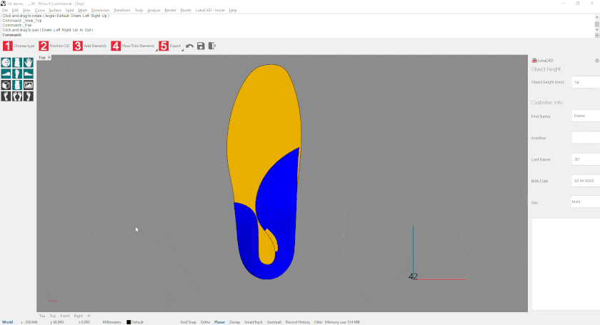 How to views using LutraCAD software