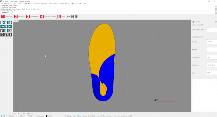 How to views using LutraCAD software