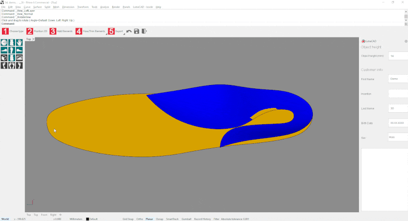 How to views using LutraCAD software