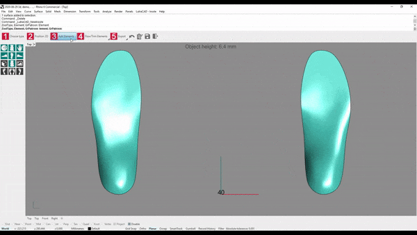 Preview new added element