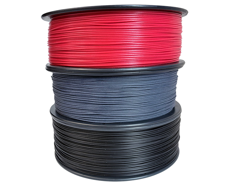 Nimbus multiple colors, red, dark blue and black