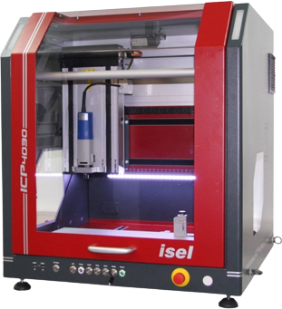 CNC milling machine running LutraCAD toolpaths